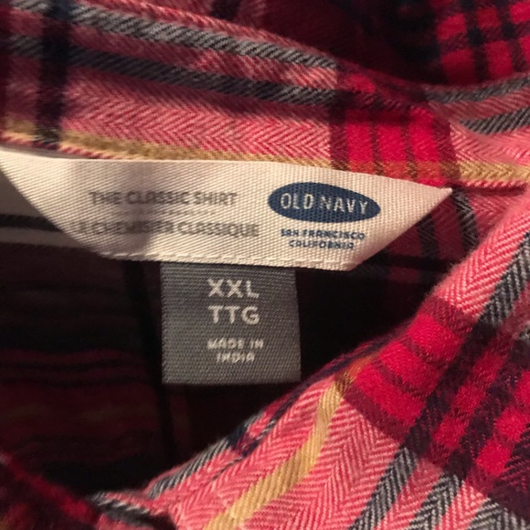 Old Navy Plaid Shirt. Perfect for Fall. EUC XXL - Picture 3 of 3
